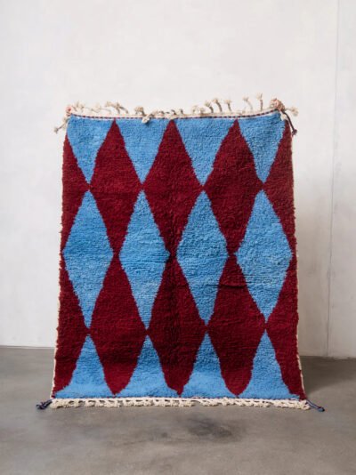Damir - Burgundy & Sky Blue Rug