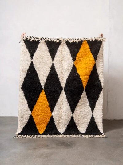 Damir - Black, Cream & Turmeric Rug